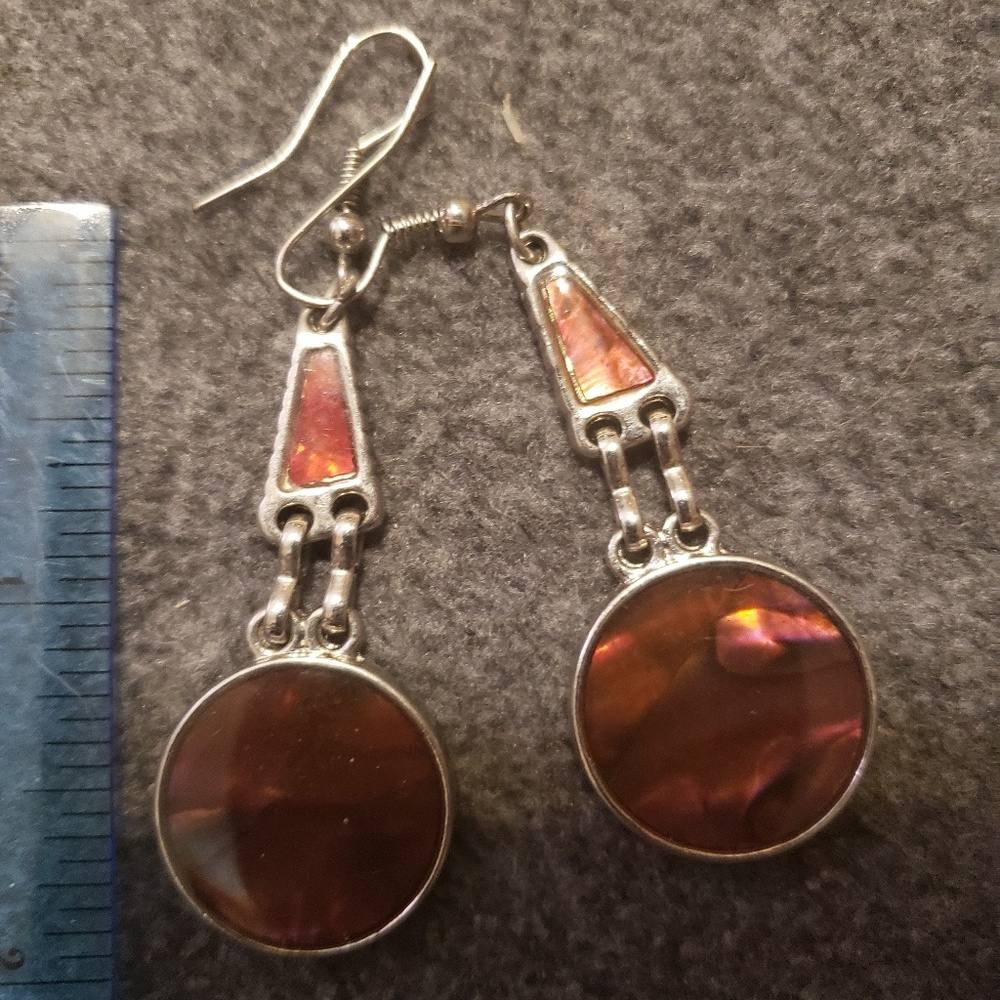 Pretty orangey red earrings